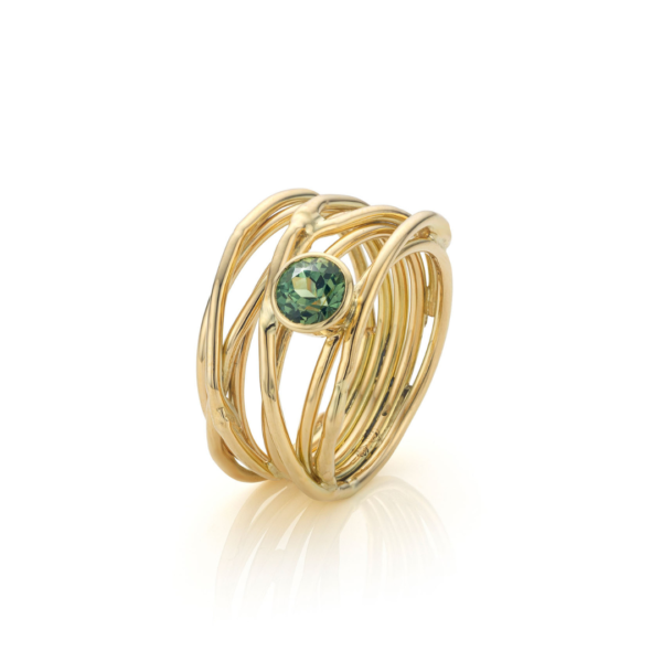 Entwined Love, wikkelring met een schitterende saffier - Afbeelding 3